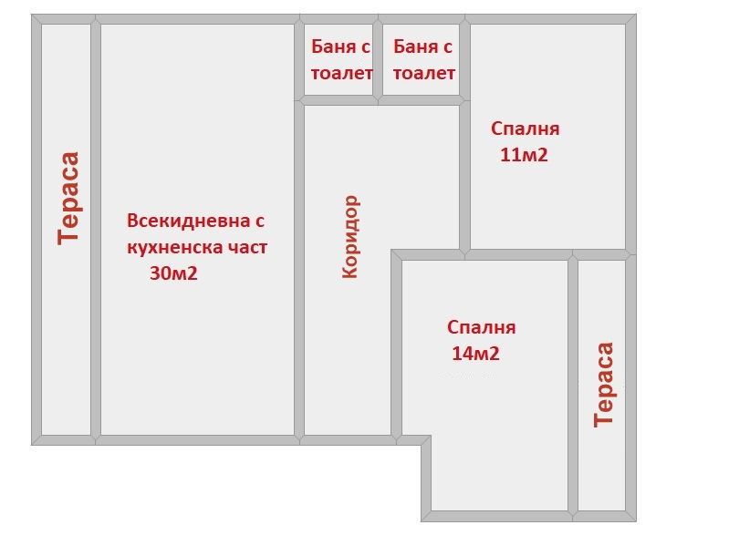 --ЧЕРВЕН ПЛОЩАД --ДО ВИНС--ЗАВЪРШЕН "ДО КЛЮЧ"-СЛЕД ОСНОВЕН РЕМОНТ-- ТРИСТАЕН ПАНОРАМЕН АПАРТАМЕНТ--ДВЕ САНИТАРНИ ПОМЕЩЕНИЯ - 0