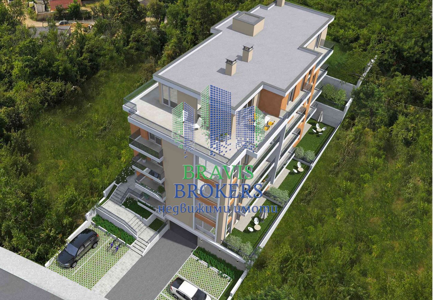 ИЗЦЯЛО ЮЖЕН - ИНВЕСТИЦИОНЕН ПАНОРАМЕН ТРИСТАЕН - ОПЦИЯ ЗА ПОДЗЕМНИ ПАРКОМЕСТА - ГОТОВА СГРАДА - 0