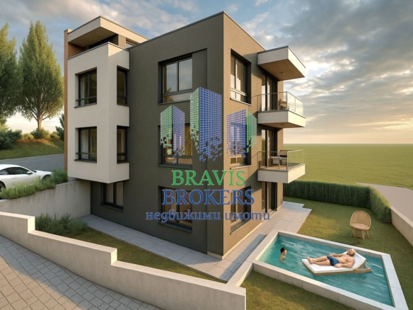 АЛЕН МАК - ДО ПЛАЖ КАБАКУМ -- ДНЕВНА = 38 кв.м - ДВЕ СПАЛНИ = 15кв.м ! БУТИКОВА СГРАДА С МАЛКО АПАРТАМЕНТИ ! - 0