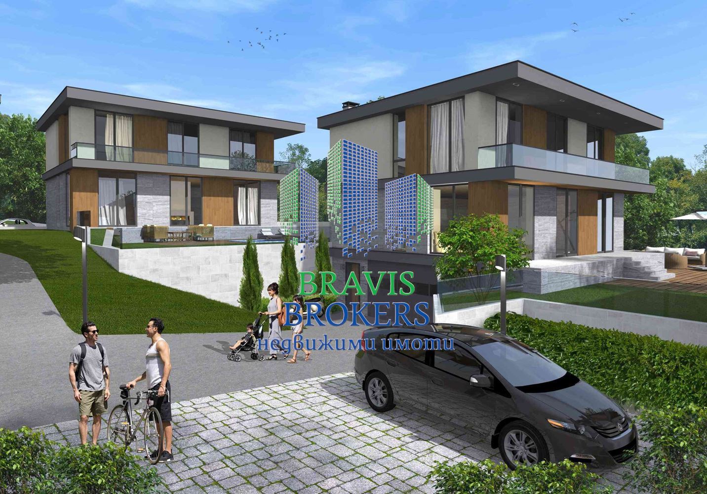 МЕСТНОСТ ТРАКАТА -- ЛУКСОЗНА КЪЩА С БАСЕЙН - ГАРАЖ И В ЦЕНАТА - ДНЕВНА - 70 КВ.М - 0