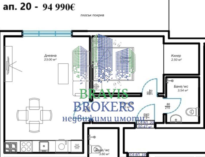 ВЪЗРАЖДАНЕ 3 ДО РЕГАЛ– ПРОСТОРЕН ДВУСТАЕН — НОВА СГРАДА - 0