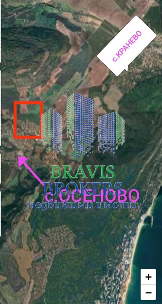 ДО ЯЗОВИР ОСЕНОВО -- ПАРЦЕЛ В РЕГУЛАЦИЯ -- МОРСКА ПАНОРАМА - 0