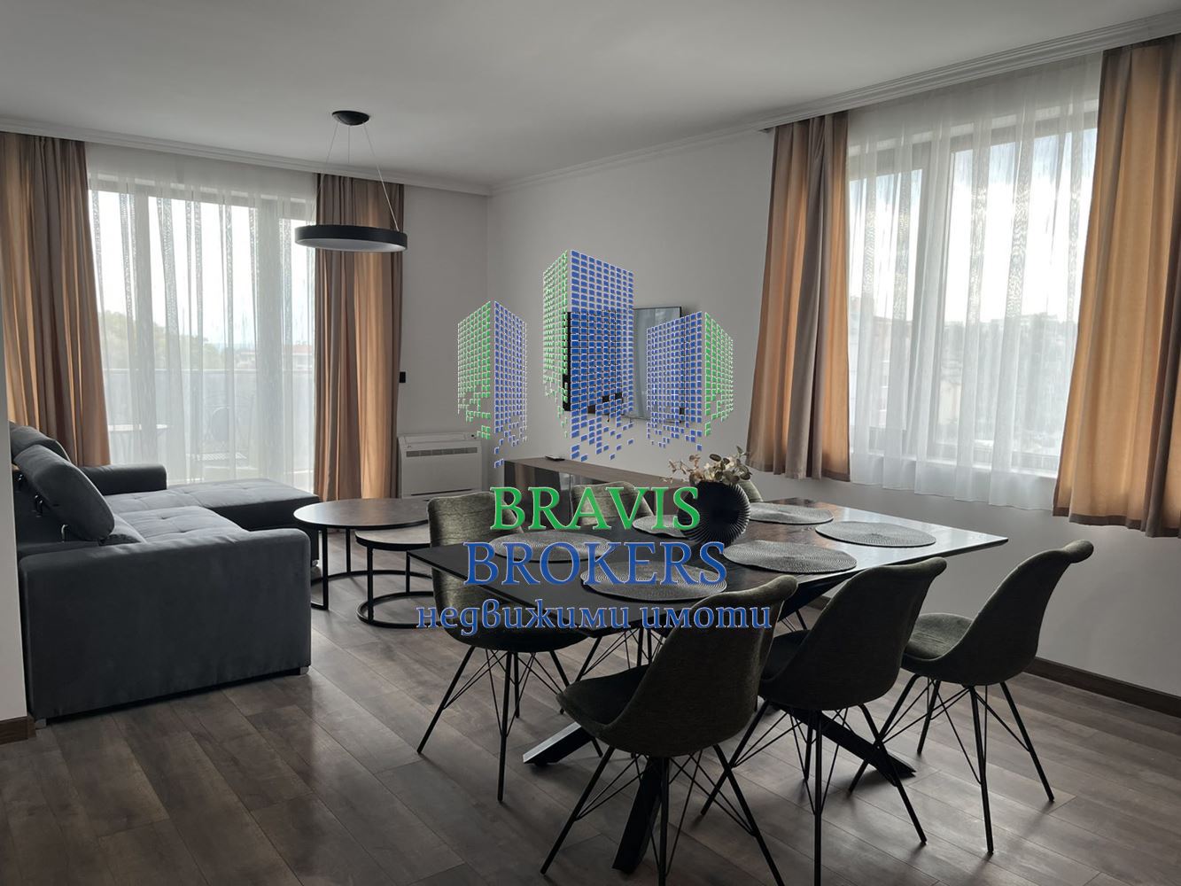 ЛУКСОЗЕН ЧИСТО НОВ ТРИСТАЕН ПОД НАЕМ СЪС ЗАКРИТО ПАРКОМЯСТО В ЦЕНАТА - 0