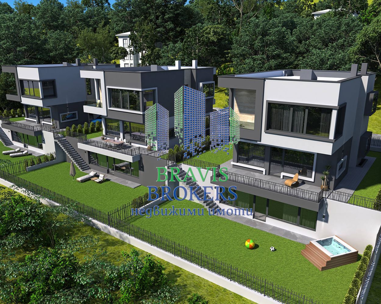 БЕЗ КОМИСИОНА ОТ КУПУВАЧА !! - ТРИЕТАЖНА МОДЕРНА КЪЩА - МОРСКА ГЛЕДКА - 0