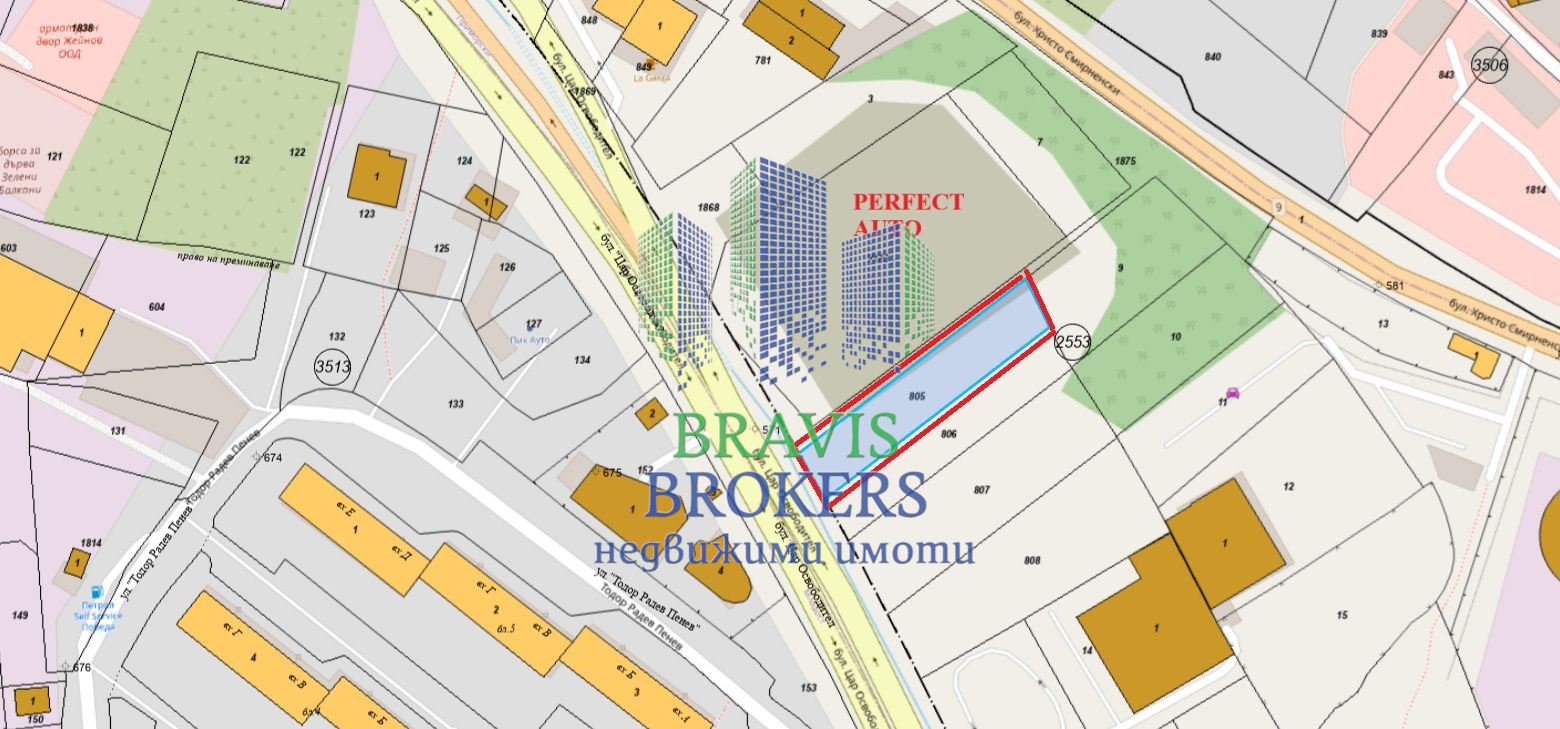 КВ. ПОБЕДА -- ПАРЦЕЛ С ЛИЦЕ -- БУЛ. ЦАР ОСВОБОДИТЕЛ -- ОГРОМЕН ИНВЕСТИЦИОНЕН ПОТЕНЦИАЛ -- ПРАВИЛНА ФОРМА - 0