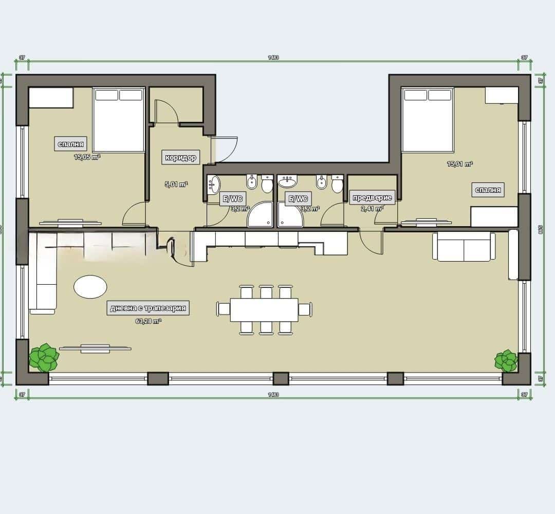 гр.ВАРНА ТРАКАТА - УНИКАЛЕН ТРИСТАЕН – ДНЕВНА = 65кв.м – ПАРКОМЯСТО В ЦЕНАТА – МОРСКА ПАНОРАМА - 0
