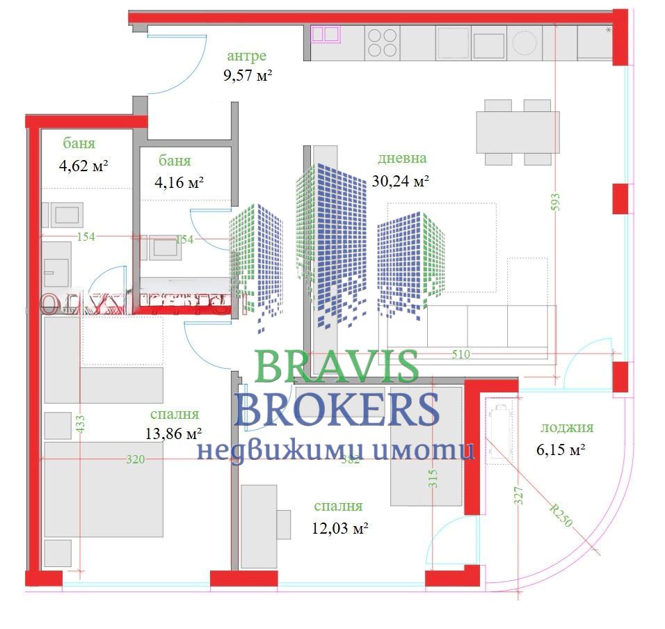 гр.ВАРНА ТРОШЕВО – ЛУКСОЗНА СГРАДА С АКТ 16 –ТРИСТАЕН АПАРТАМЕНТ – БОНУС ПАРКОМЯСТО+ИЗБА - 0