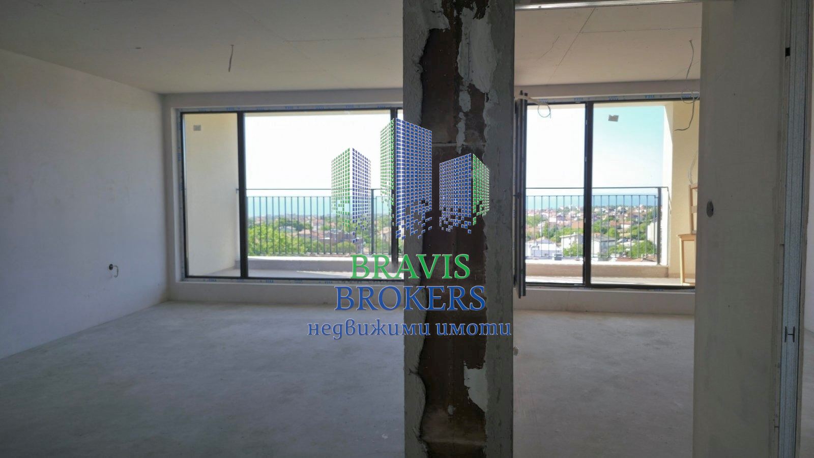 ВИНИЦА – НОВА ЖИЛИЩНА СГРАДА – ПРОСТОРЕН ДВУСТАЕН – СРЕДЕН ЕТАЖ – МОРСКА ПАНОРАМА - 0