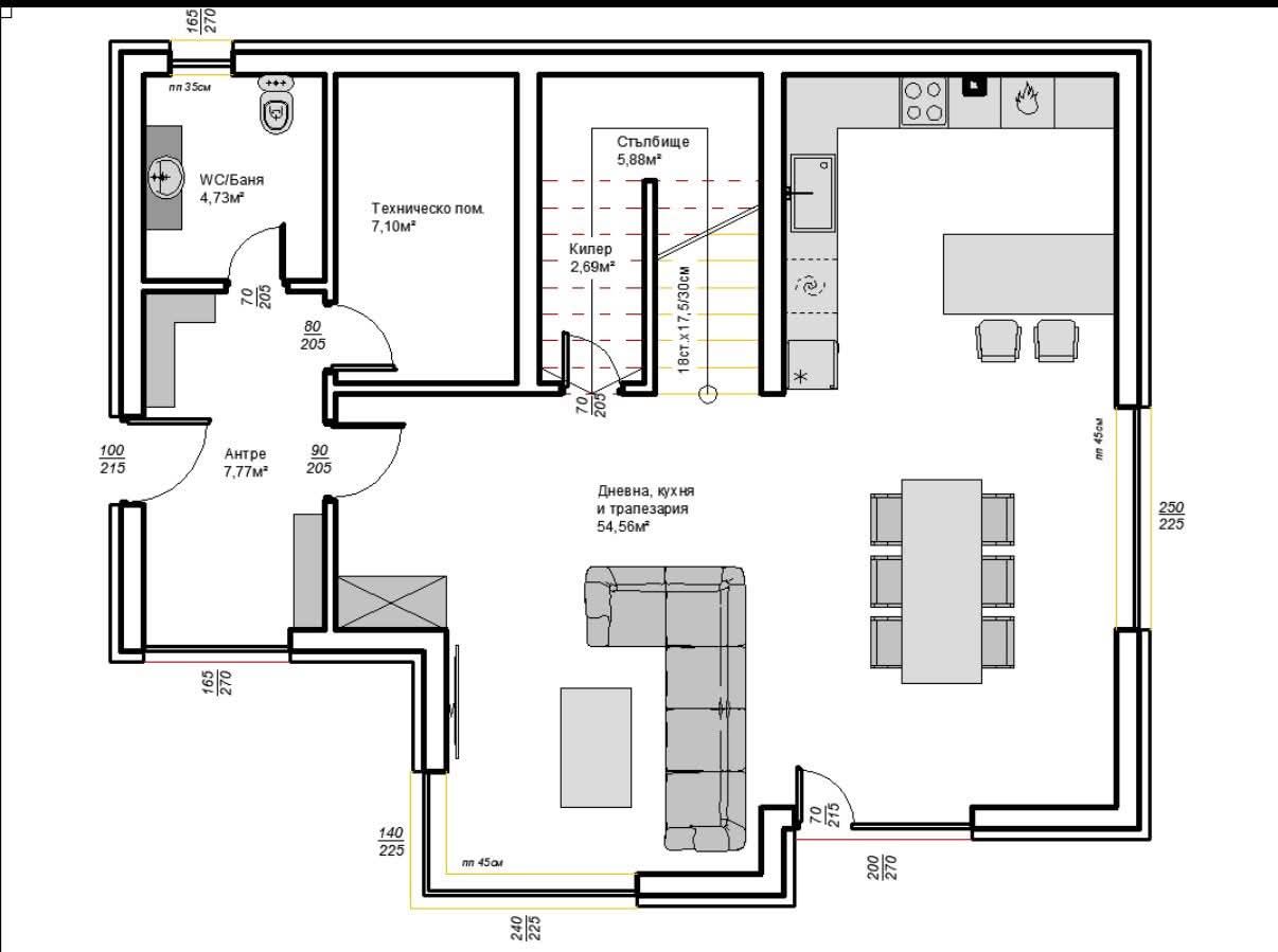 ЕВКСИНОГРАД - ДО БУЛ. КНЯЗ БОРИС - ЛУКСОЗНА КЪЩА С ТРИ СПАЛНИ - РАЗСРОЧЕНО ПЛАЩАНЕ - 0