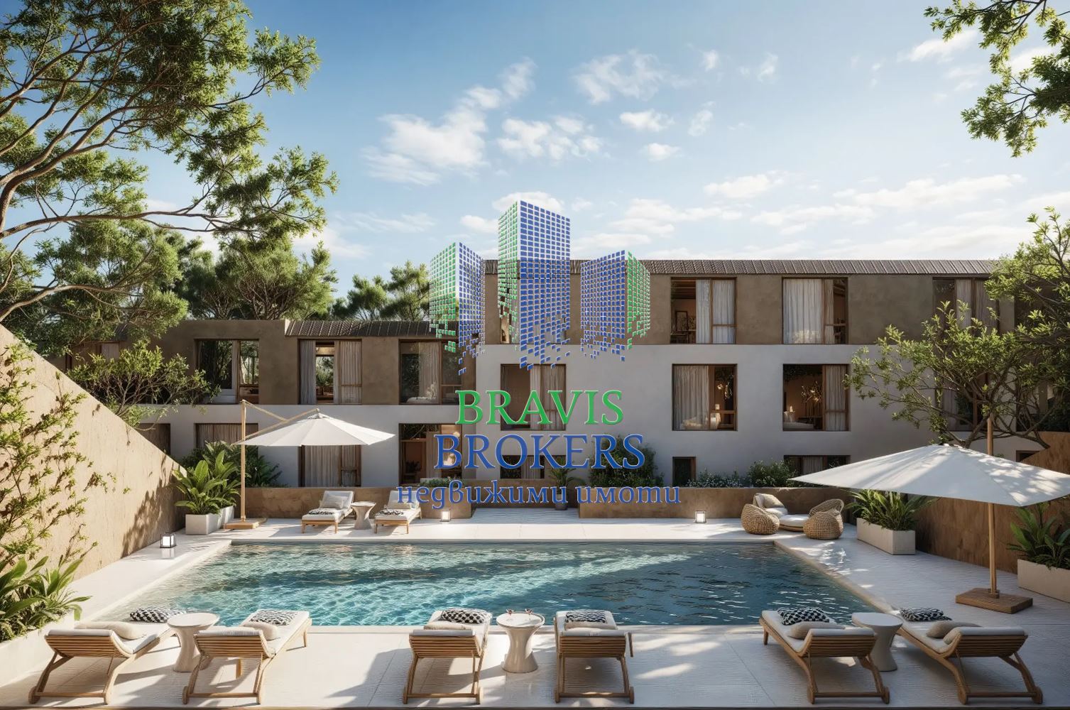 К.К. СЛЪНЧЕВ ДЕН — ПРЕКРАСЕН ДВУСТАЕН — НА МЕТРИ ОТ ПЛАЖА — НОВ МОДЕРЕН КОМПЛЕКС - 0