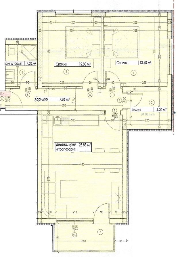 ПЛАТИ 10 % СЕГА ОСТАТЪКА НА ГОТОВА СГРАДА - ДО КУБЧЕТО -- ИНВЕСТИЦИОНЕН ТРИСТАЕН - ДНЕВНА = 26кв.м - НАПРЕДНАЛ ЕТАП НА СТРОИ - 0