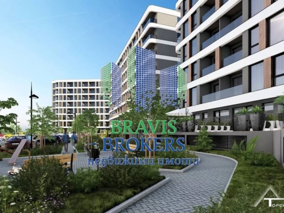 ВАРНА - ЛУКСОЗНА СГРАДА — ПАНОРАМЕН ДВУСТАЕН с ПАРКОМЯСТО — СРЕДЕН ЕТАЖ – ТОП ЦЕНА - 0