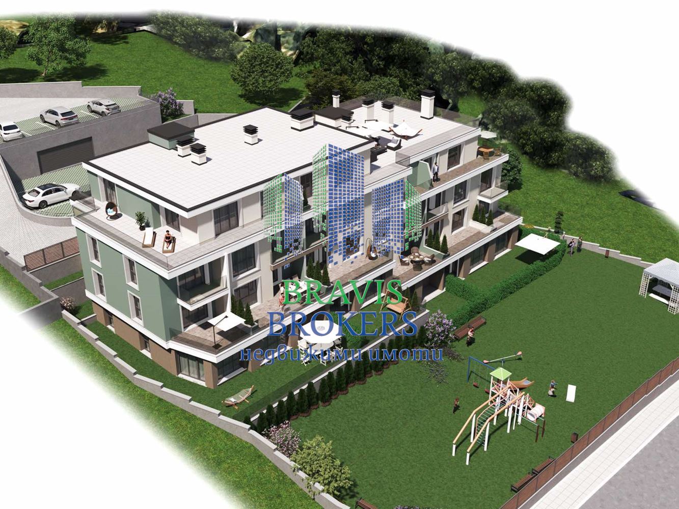 ЕКСКЛУЗИВНО -- ПРОСТОРЕН ДВУСТАЕН = 92 кв.м -- ДНЕВНА = 35 кв.м -- СПАЛНЯ = 13 кв.м - ПАНОРАМНА ОЗЕЛЕНЕНА ТЕРАСА = 32 кв.м - 0