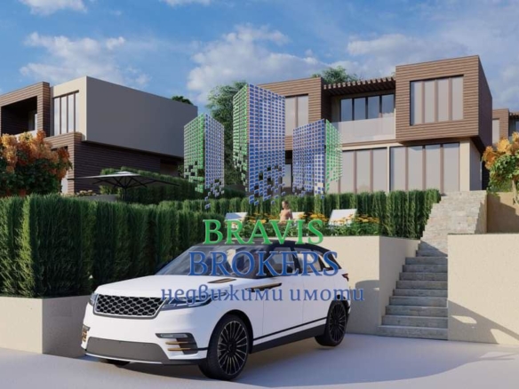 Триетажна къща с морска панорама, двор 520 кв.м и две паркоместа - 0