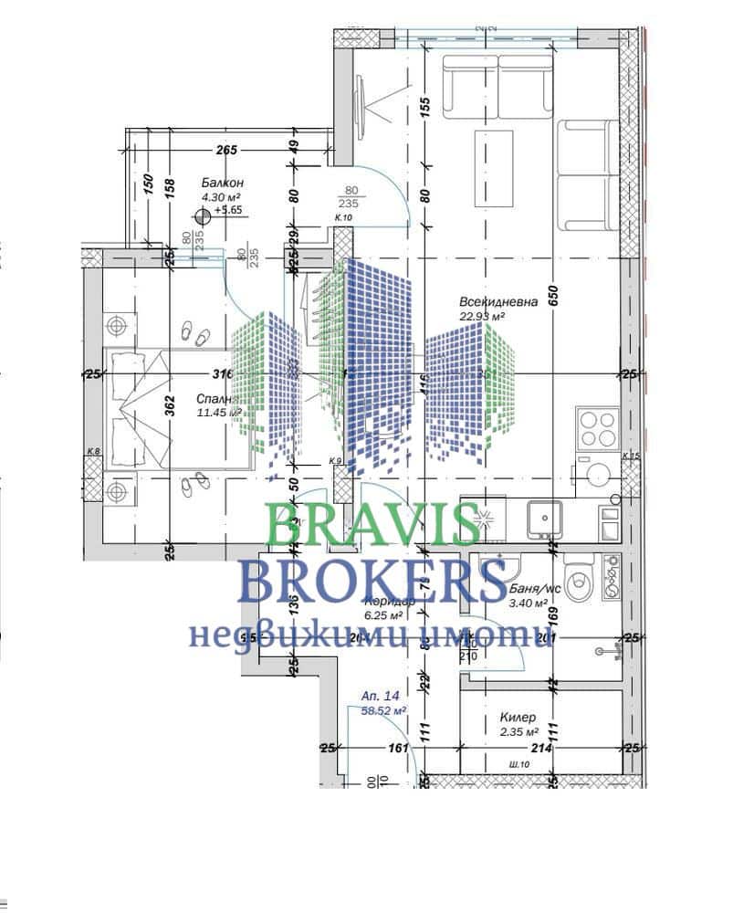ВАРНА КАЙСИЕВА ГРАДИНА — УЮТЕН ДВУСТАЕН — СРЕДЕН ЕТАЖ – НОВА СГРАДА - 0