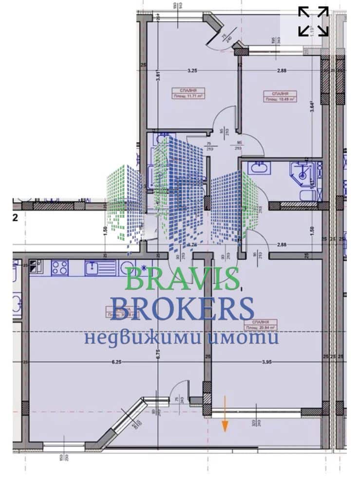 ВАРНА ВЪЗРАЖДАНЕ до ПАРКА - ТРИ СПАЛНИ - ВСЕКИДНЕВНА 38кв.м - с ПЛОЩ - 155кв.м - ТОП ЛОКАЦИЯ - 0