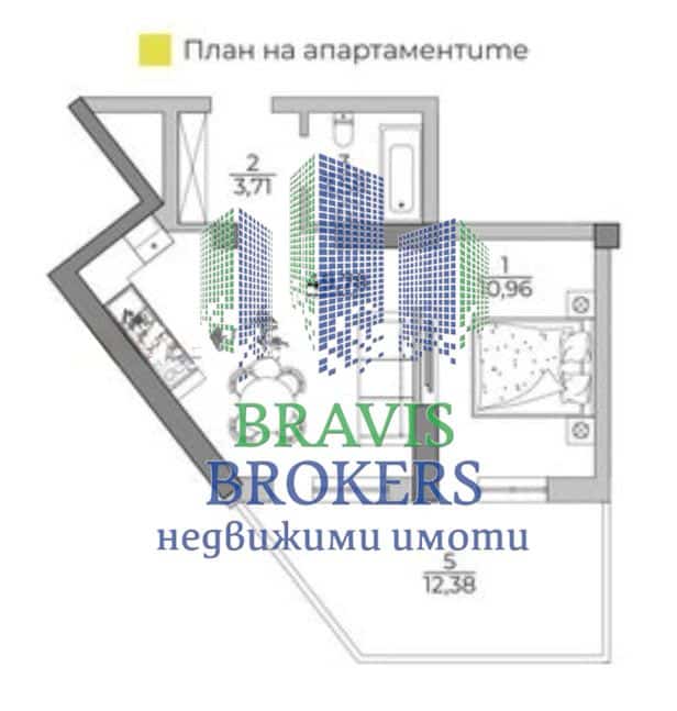 м-т Ален Мак, Варна – ПРЕКРАСЕН ДВУСТАЕН АПАРТАМЕНТ – СОБСТВЕН ДВОР - ЛУКСОЗНА СГРАДА С БАСЕЙН - 0