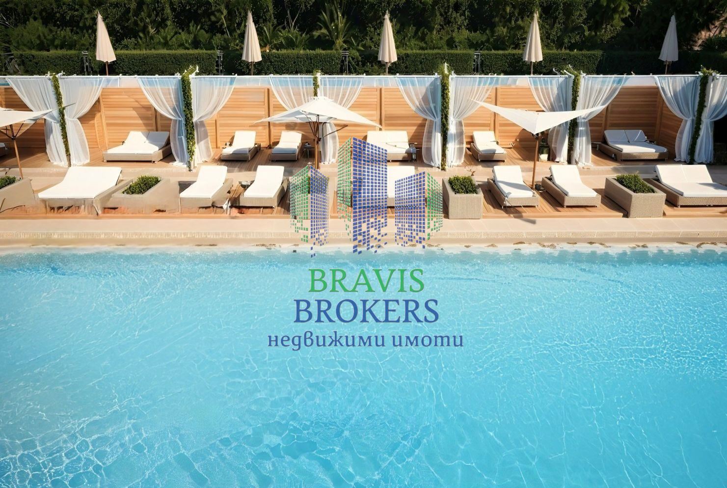 м-т Ален Мак, Варна – ПРЕКРАСЕН ДВУСТАЕН АПАРТАМЕНТ – СОБСТВЕН ДВОР - ЛУКСОЗНА СГРАДА С БАСЕЙН - 0