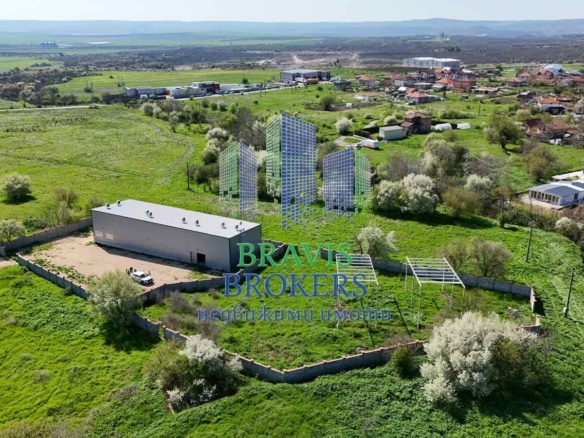 МОДЕРЕН СКЛАД С ЖИЛИЩНА ЧАСТ РЗП = 321 кв.м -- ПАРЦЕЛ ЗА ЗАСТРОЯВАНЕ НА ОФИС СГРАДА РЗП = 300 кв.м - 0