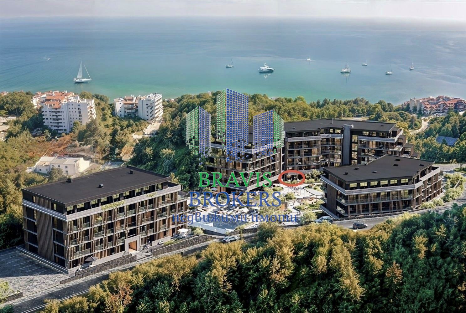 м-т Ален Мак, Варна – ПРЕКРАСЕН ДВУСТАЕН АПАРТАМЕНТ – СОБСТВЕН ДВОР - ЛУКСОЗНА СГРАДА С БАСЕЙН - 0