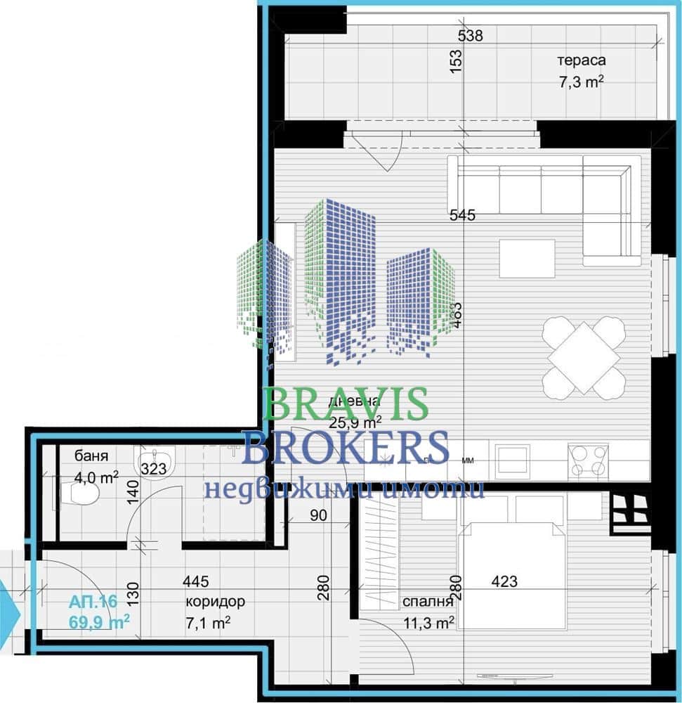 г.Варна, Аспарухово – ПРОСТОРЕН ДВУСТАЕН – ЛУКСОЗНА СГРАДА - СРЕДЕН ЕТАЖ - ТОП ЛОКАЦИЯ - 0